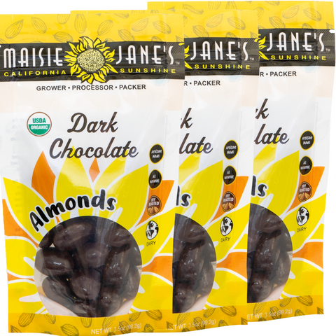 Organic Dark Chocolate Almonds