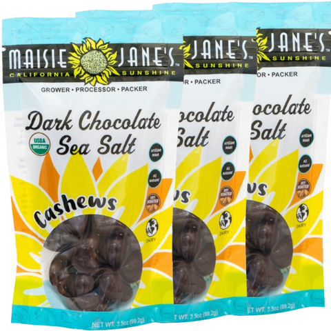 Organic Dark Chocolate Sea Salt Cashews