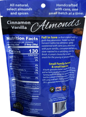 Cinnamon Vanilla Almonds