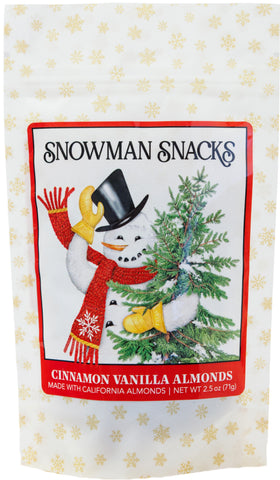 Snowman Snacks - Cinnamon Vanilla Almonds