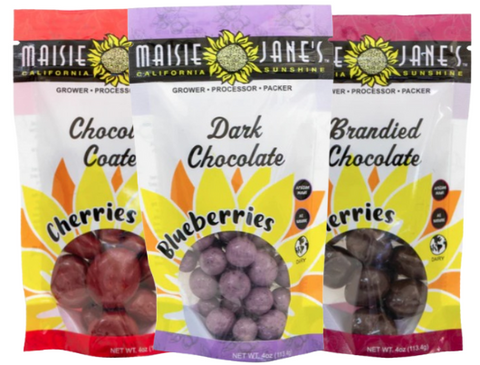 New! Trio of Chocolate Dried Fruit