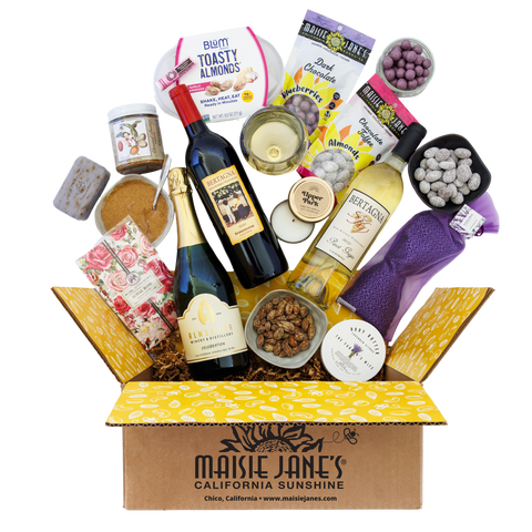 Pamper Her Box - With Sparkling, Red, or  White Wine